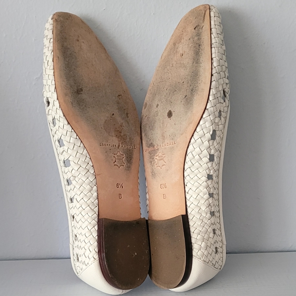 Loeffler Randall Braded Leather Ballet Flats 6.5 - Picture 8 of 10